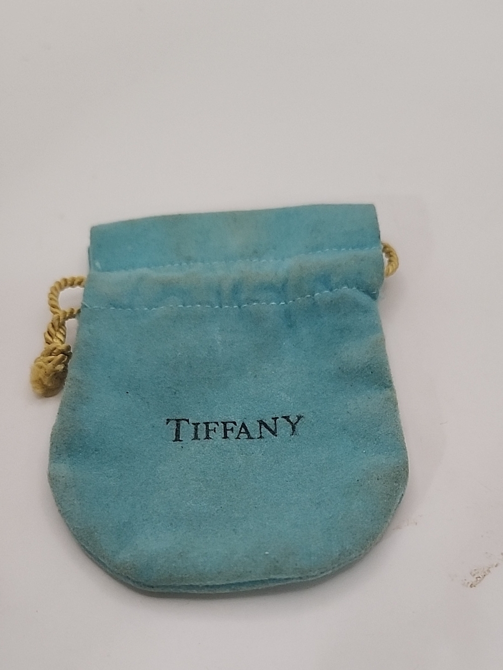 Vintage Tiffany Small Blue Velvet Pouch